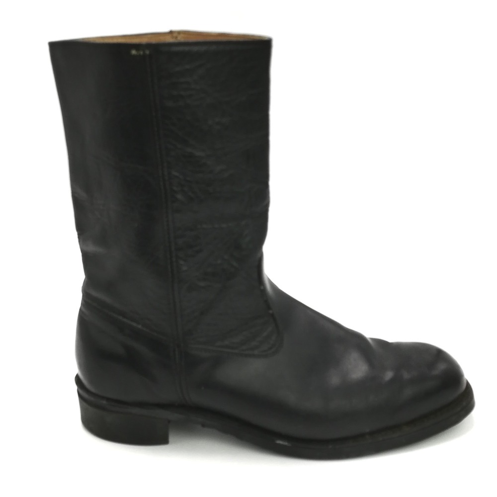 Weinbrenner Shoes Mens Boots Black Leather Pull On Western Work 7.5 D